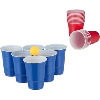 Beer Pong Becher mit Bällen