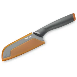 Tefal Fresh Kitchen Santokumesser 12 cm Anthrazit/Orange