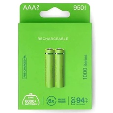 1000 mAh AAA wiederaufladbare Batterie ab Werk vorgeladen, Blister 2 Batterien