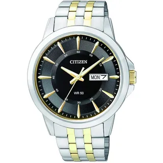 CITIZEN Herren Analog Quarz Uhr mit Edelstahl Armband BF2018-52EE