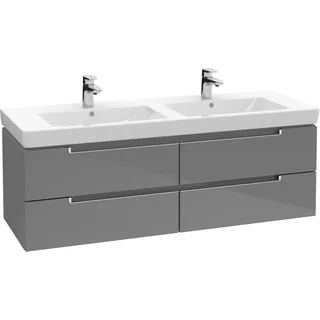 Villeroy & Boch Waschbeckenunterschrank 128,7 cm Subway 2.0 A699 Glossy Grey