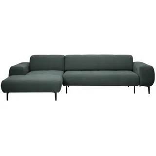 Xora Ecksofa , Waldgrün , Metall , Uni , Ottomane links, L-Form , 311x167 cm , Typenauswahl, Fußauswahl, Stoffauswahl, Armteilvarianten, Sitzqualitäten, seitenverkehrt erhältlich, Hocker erhältlich, Rücken echt, individuell planbar , Wohnzimmer, Sofas & Couches, Wohnlandschaften, Ecksofas