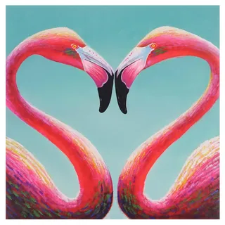 MCW Ölgemälde Flamingo Handgemalt