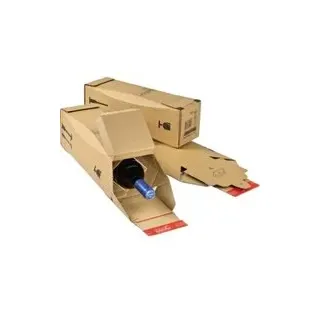 Colompac Flaschenversandkarton CP181.101 Wellpappe Braun
