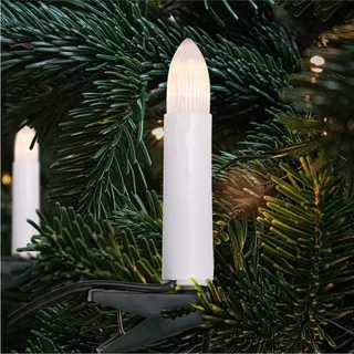 30er LED Kerzenlichterkette Lichterkette Christbaumkerzen warmweiss