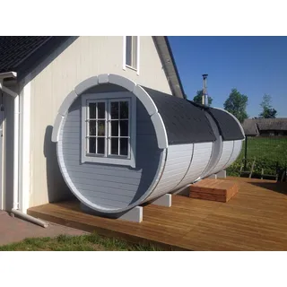Saunas Fasssauna Fass Sauna Garten 46mm Trockensauna mit Schindeln