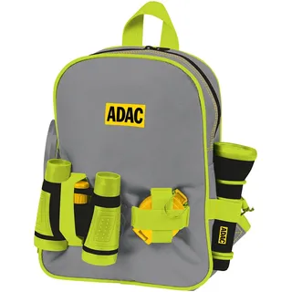 Kinderrucksack HAPPY PEOPLE "ADAC Entdecker-Rucksack", Jungen, grün (grün, gelb), Kunstfaser, Materialmix, Rucksäcke Kinderrucksack