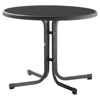 Sieger Klapptisch Ø 86 x 72 cm eisengrau/schieferdekor anthrazit