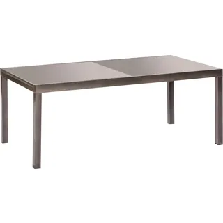 Merxx Semi Gartentisch 150-220 x 89,5 x 75,5 cm Schwarz/Grau