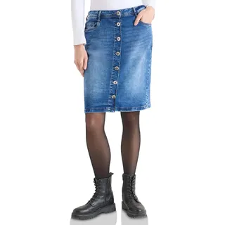 Cecil Rock mit Knopfleiste mid Blue wash 31