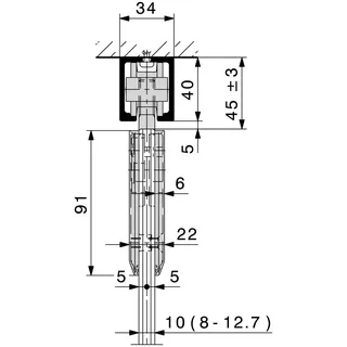 hawa sliding solutions Beschlägesatz HAWA-Junior 80/GP