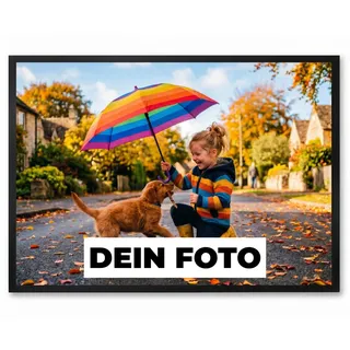 Personalisierte Fußmatte mit Logo & Wunschtext (60x45 cm) – Schmutzfangmatte selbst gestalten – Rutschfester Türvorleger mit Gummirand für Firmen, Eingang & Messen – Waschbar & Fotodruck