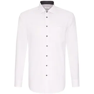 Seidensticker Herren, Mens regular Patch Longsleeve Businesshemd, Weiß(193690), 42 EU