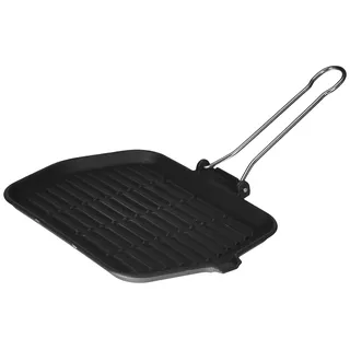 ILSA Grillpfanne 30 x 21 cm Gusseisen Anthrazit