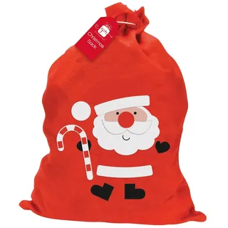 Weihnachtsmann Sack Große Rote Filz Stoff Weihnachtsstrumpf Tasche Geschenk Wrap