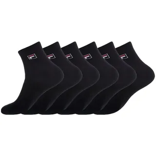 FILA Herren Fi/Am/Lowx6 Sportsocken, Schwarz (Noir N1 - Nr), 16-18 EU
