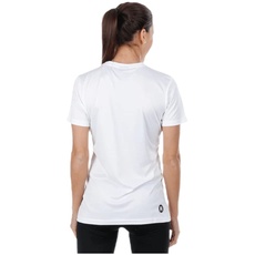 Bild Polyester Shirt Kurzarm Training Top Rundhals Frauen weiß XL