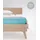 Spannbettlaken Mako-Satin 160 x 200 cm eisblau