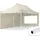 Faltpavillon 3 x 6 m inkl. 2 Seitenteile Creme