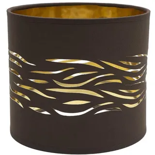 Tischlampe, 1 x e14, Farbe: Braun-Gold, Größe 17 x 17 x 15 cm, ideal für Innendekoration, warme und elegante Umgebungen.