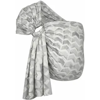 Hoppediz Ring-Sling, Baby-Tragetuch ab Geburt, 100 % kbA-Baumwolle, Design Amsterdam stone