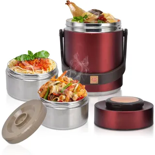 Hapivida vakuum behälter, Isolierte Edelstahl Thermo Lunchbox, 1.5 Liter, für Warme Speisen, Mittagessen, Picknick, Büro, Reisen, Outdoor