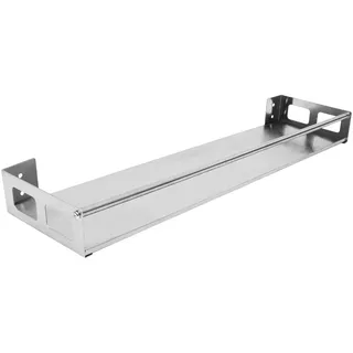 KOCKSHION Gewürzregal Wand Hängend Aus Edelstahl 50.00 X 12.50 X 5.00 cm Wandmontierte Gewürzhalterung Für Küche Und Speisekammer Platzsparend Zur Aufbewahrung Von Gewürzen