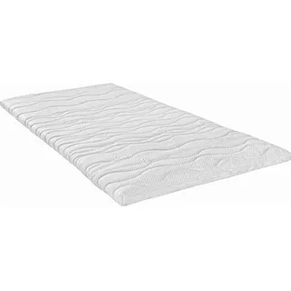 Sleeptex Topper , Weiß , Textil , 100x200 cm , Textiles Vertrauen - Oeko-Tex®, Hohenstein , Über- und Sondergrößen erhältlich, Bezug abnehmbar/waschbar, Ober- und Unterseite versteppt, wendbar, klimatisierte Belüftungskanäle, für verstellbare Lattenroste geeignet , Schlafzimmer, Matratzen, Topper