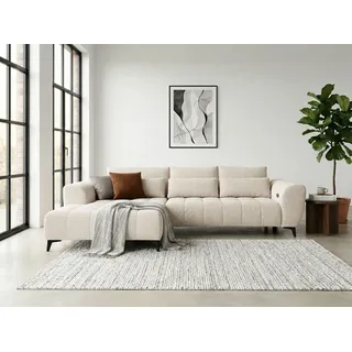 werk2 Eckcouch Polyester 2-Sitzer Beige