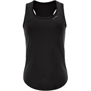 Tanktop WINSHAPE "AET128LS", Damen, Gr. XXL, schwarz, 85% Polyester, 15% Elasthan, Rückenausschnitt, Tops Tanktop, Functional Soft and Light