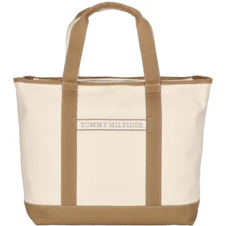 Tommy Hilfiger TH Summer Canvas Tote Shopper Canvas Brown