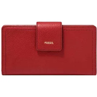 Fossil Logan Leder oder Nylon Handtasche für Damen Weinrot 17.14 cm L x 1.91 cm W x 8.89 cm H