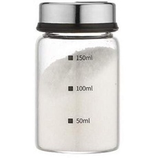 Salz- und Pfefferstreuer Glas, Gewürzdosen aus Borosilikatglas für Gewürze oder Kräuter in der Küche oder Grillen im Freien, 150ml