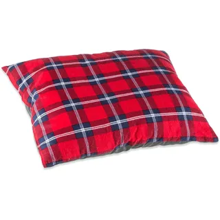Skandika Dundee Sleepyhead Kopfkissen | Outdoor Camping Kissen, weicher Flanell Kissenbezug, mit Füllung, 45x40 cm groß, Packsack, Reisekissen |Reisen, Trekking, Wandern, Schlafsack