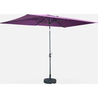 sweeek - Rechteckiger Sonnenschirm 2x3m - Violett - Violett