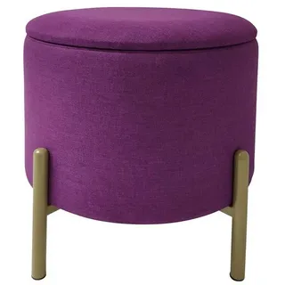 Echtwerk Hocker Logan Polyester 40 x 40 x 40 cm Lila