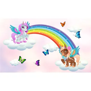 Abdeckung Magnetmatte Heizkörper Ponys Rainbow 60x100