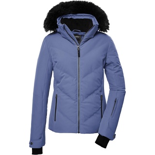 KILLTEC Damen Skijacke/Steppjacke mit abzippbarer Kapuze und Schneefang KSW 58 WMN SKI QLTD mittelblau, 42,