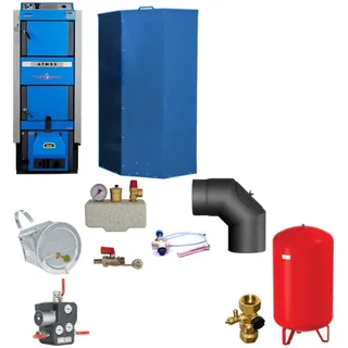 ATMOS Kombikessel | DC25GSP | Pelletkessel/Holzvergaser | 25 kW | Set 1