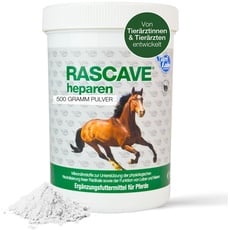 NutriLabs Rascave® heparen Pulver für Pferde 500 g - Mariendistel Pferd - Pferd-Nahrungsergänzung - Gesundheitsprodukte für Pferde - Nahrungsergänzung Pferde Leber - Pferde Nierenkräuter