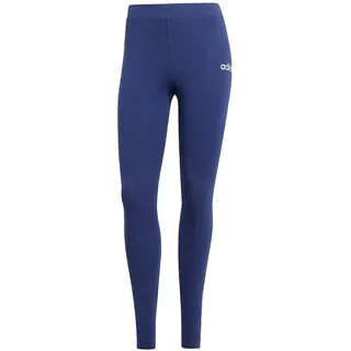 adidas Essentials Linear Cotton Leggings Dark Blue/White M