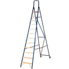 Stufenstehleiter Multicolor, einseitig besteigbar, 12 Stufen