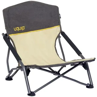 Uquip Campingstuhl Sandy Boulder I Faltbarer Strandstuhl mit 120 kg Traglast I kompakter Faltstuhl aus Stahl & Polyester I klappbarer Outdoor-Stuhl für Camping, Strand, Angeln, Garten & Festivals