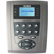 Globus | Genesy 3000, 4-Kanal-Elektrostimulationsgerät mit 423 Programmen, für professionellen und rehabilitativen Einsatz bei Erkrankungen des muskuloskelettalen Systems