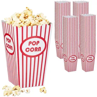 Relaxdays Relaxdays, Einweggeschirr, 100x Popcorntüten, (100 x)