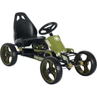Homcom Go Kart Grün (105 x 54 x 61)