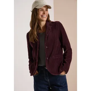 Cecil Jackenblazer Cordblazer mit Reverskragen, berry rot