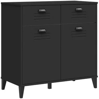 vidaXL Sideboard VIKEN Schwarz 80x40x80 cm Holzwerkstoff