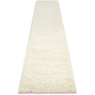 RugsX Soffi Shaggyteppich 70 x 250 cm Beige/Weiß
