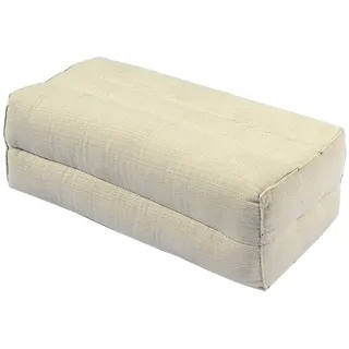 Thaikissen Meditationskissen Nackenkissen Yogakissen 35x15x10 Kissen mit Füllung aus Kapok und Naturbaumwollbezug